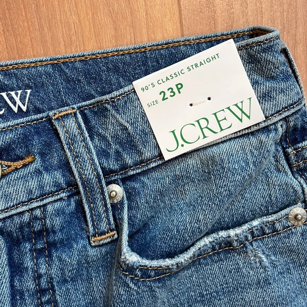 J.Crew High-rise '90s classic straight jean in Rouses wash